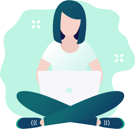 Monitor, laptop y logos de HTML, CSS, JavaScript y React.